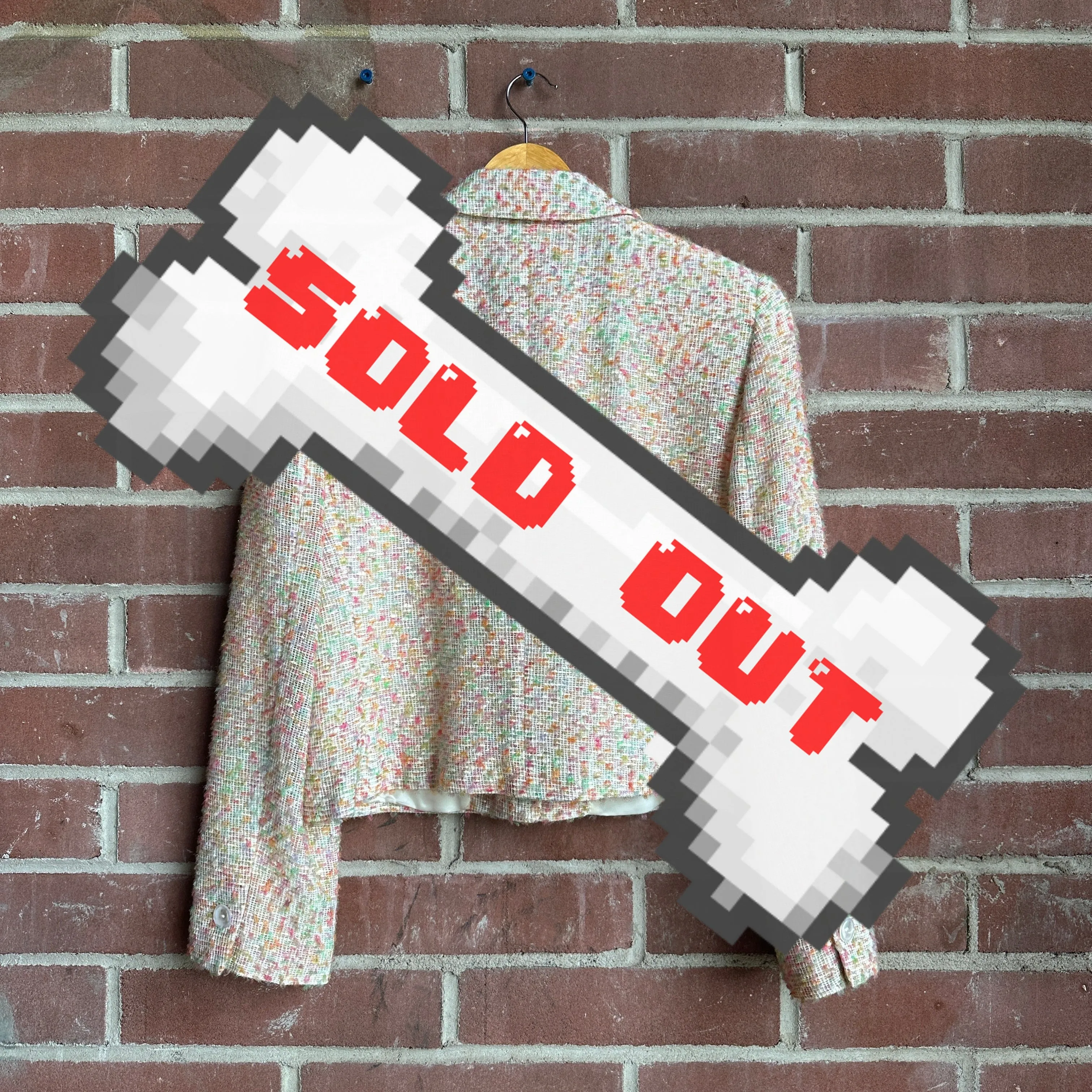80s Multi-Pastel Colored “Louis Féraud” Blazer