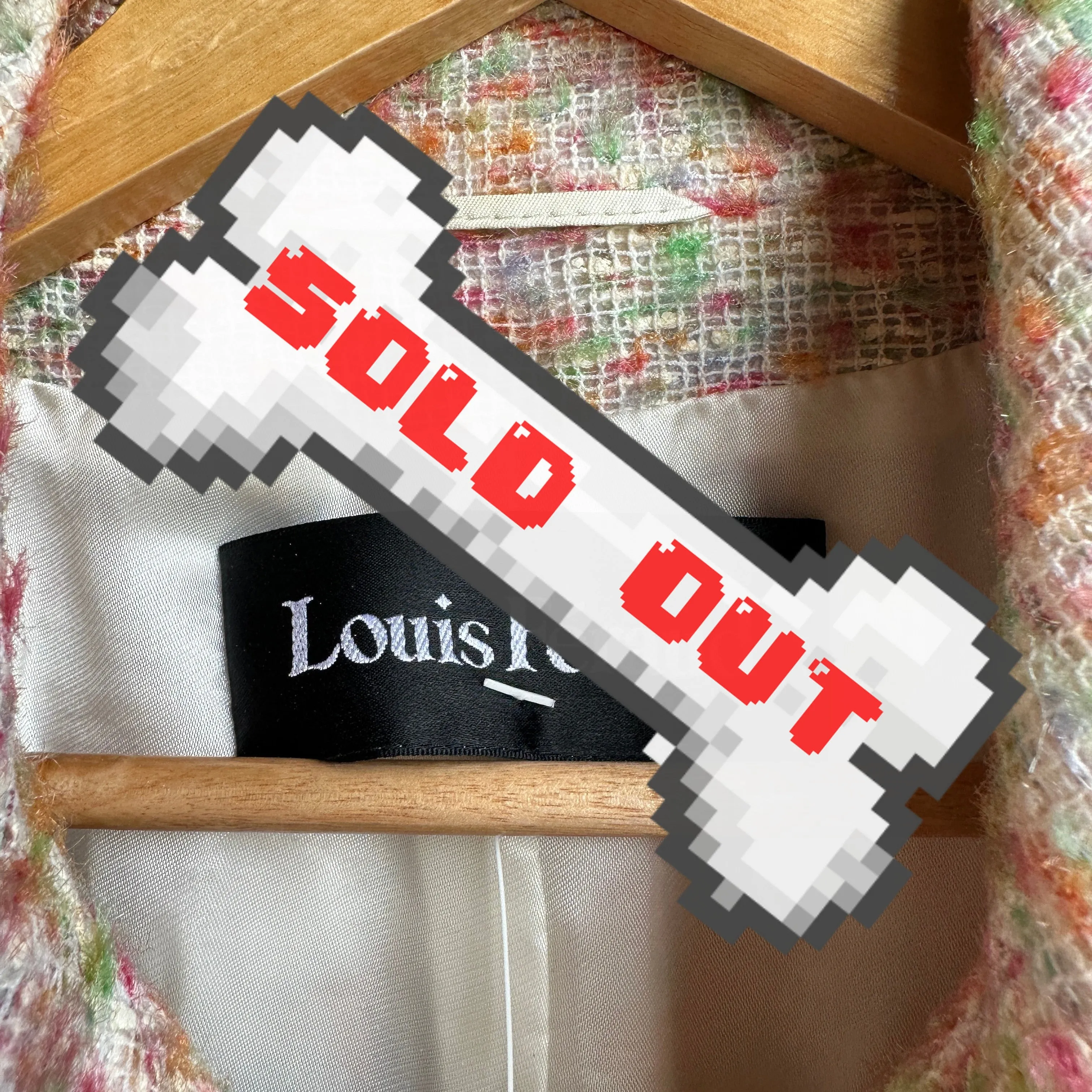 80s Multi-Pastel Colored “Louis Féraud” Blazer