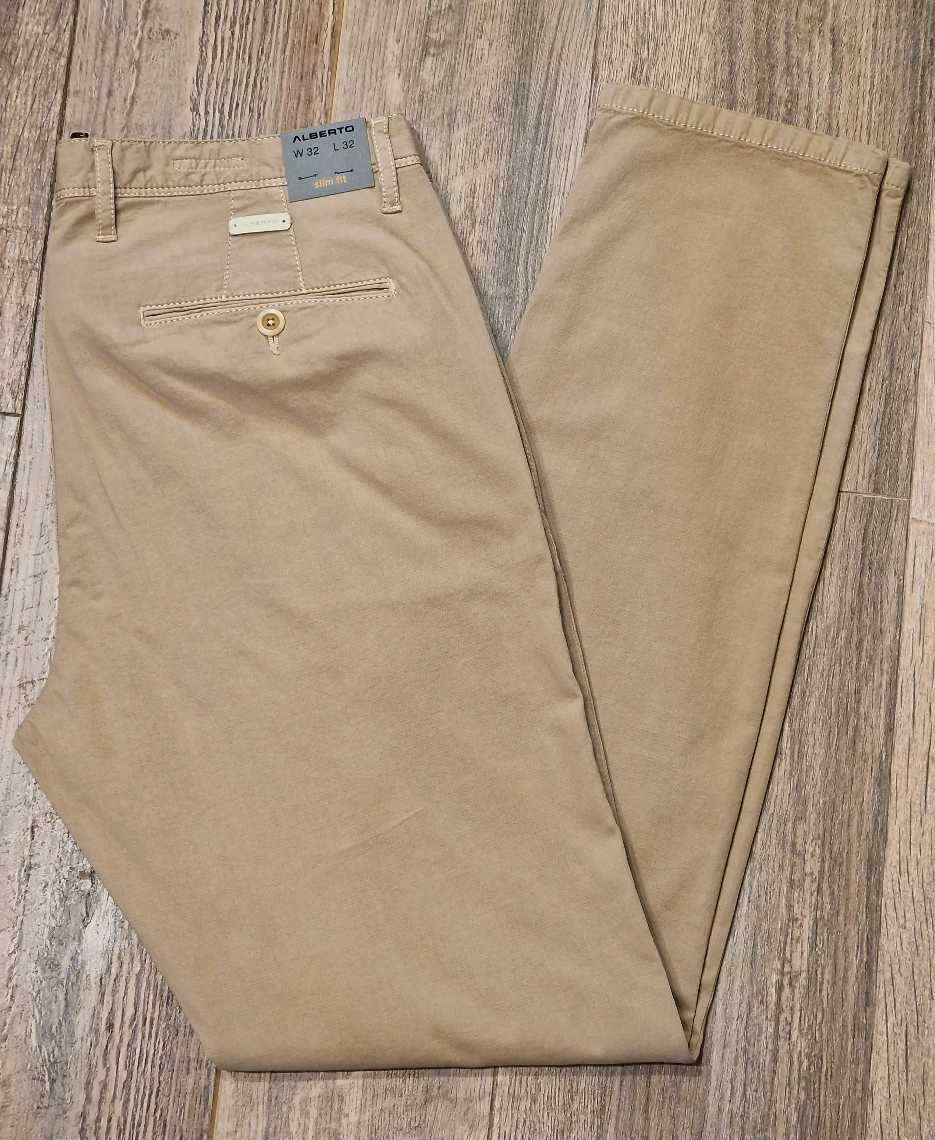Alberto Slim Fit Rob light Sand summer Chino's