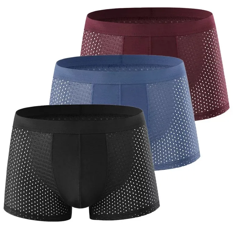 Bamboo Fiber Breathable Men's Boxer (4pcs)