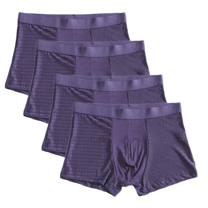 Bamboo Fiber Breathable Men's Boxer (4pcs)
