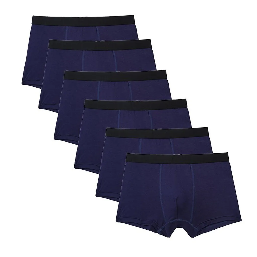Boxer Men Solid Bamboo Fiber Breathable Comfortable Underwear Man Boxers Super-Elastic Shorts Black Underpants Male Panties Gay