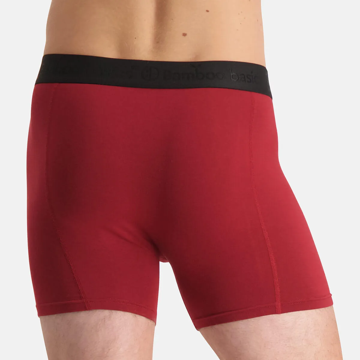 Boxershorts Rick (3-pack) - Bordeaux Rood, Zwart & Zwart