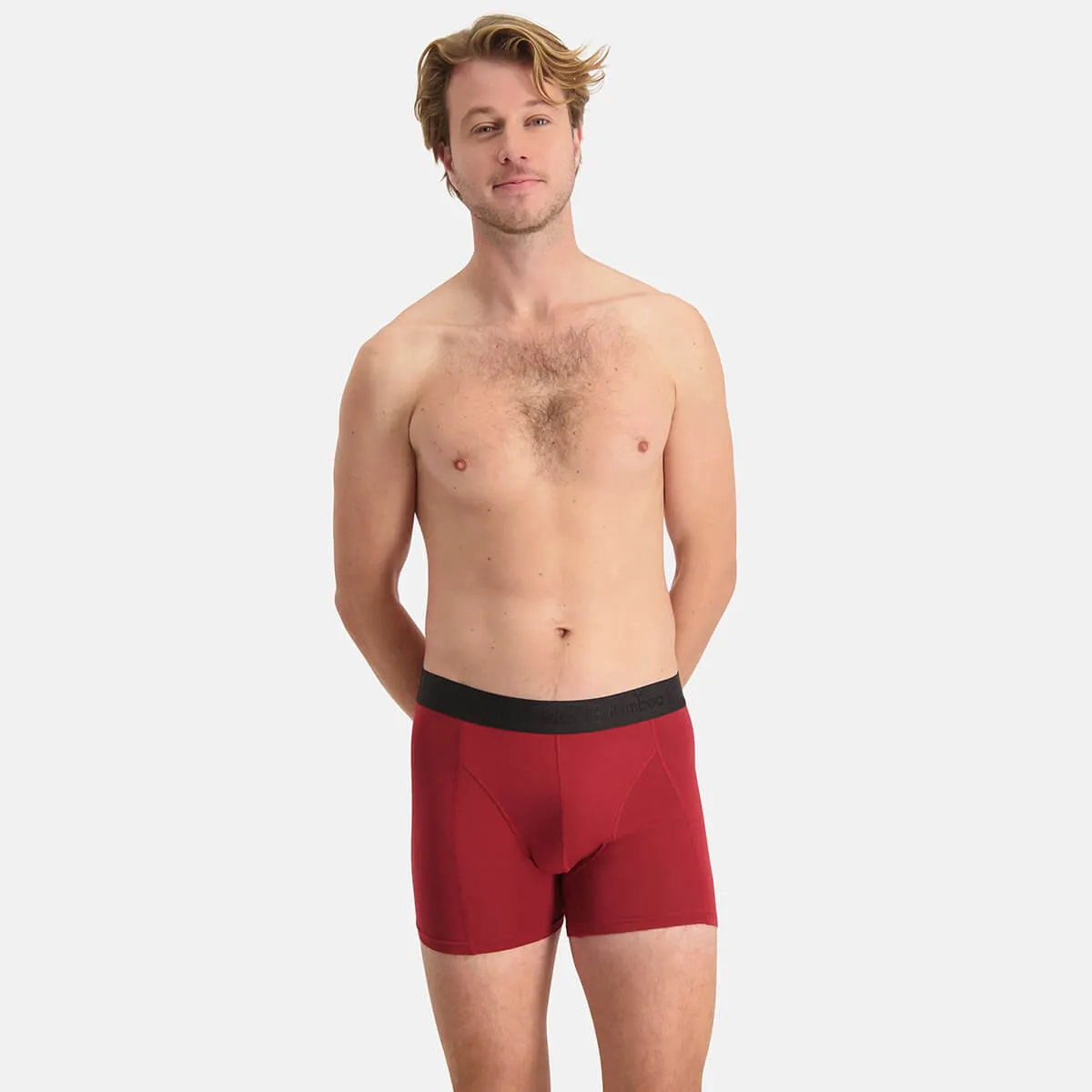 Boxershorts Rick (3-pack) - Bordeaux Rood, Zwart & Zwart