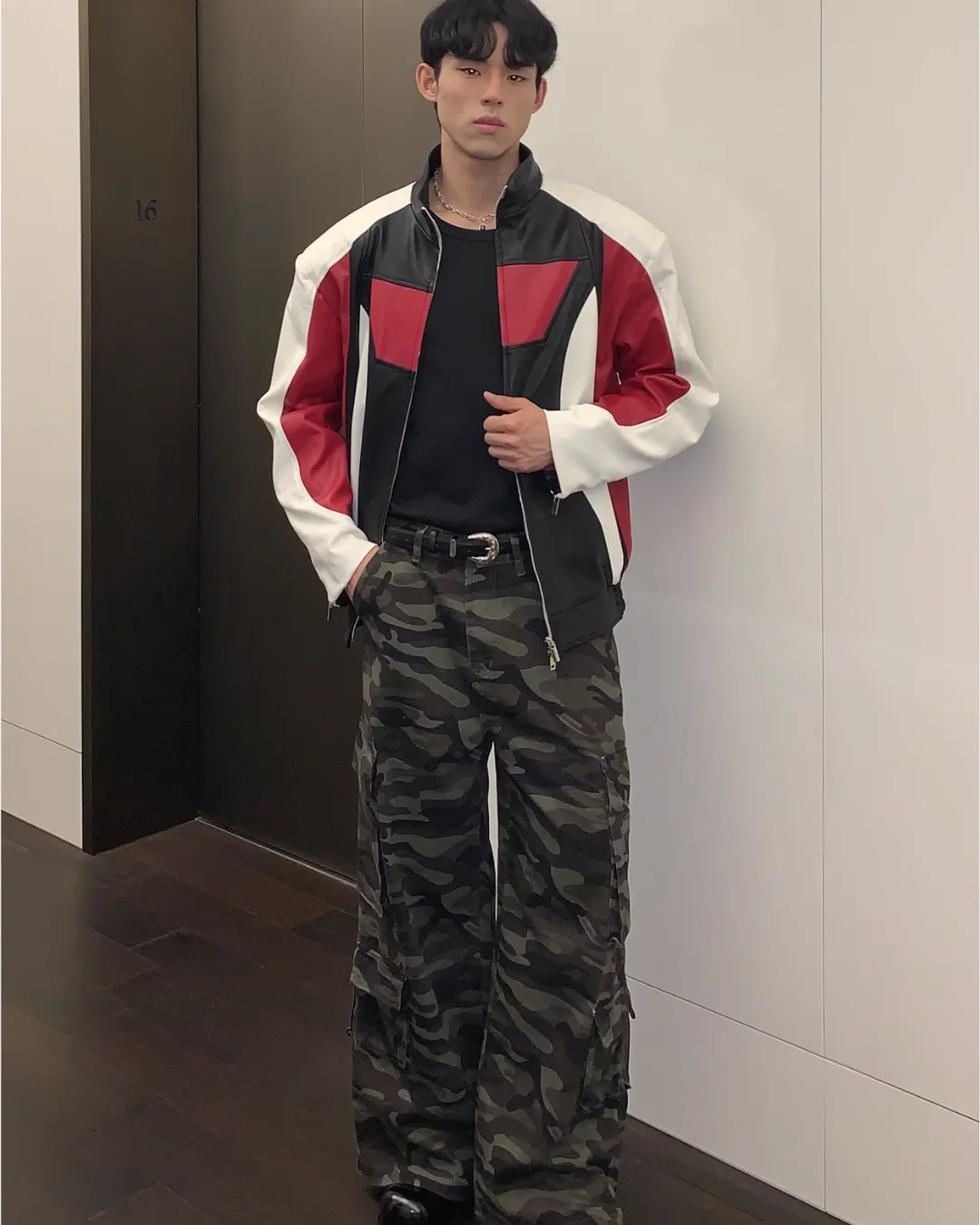 Camouflage Wide Cargo Pants CBJ0089