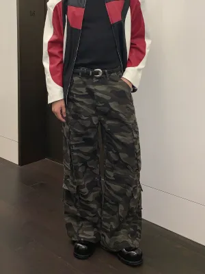 Camouflage Wide Cargo Pants CBJ0089