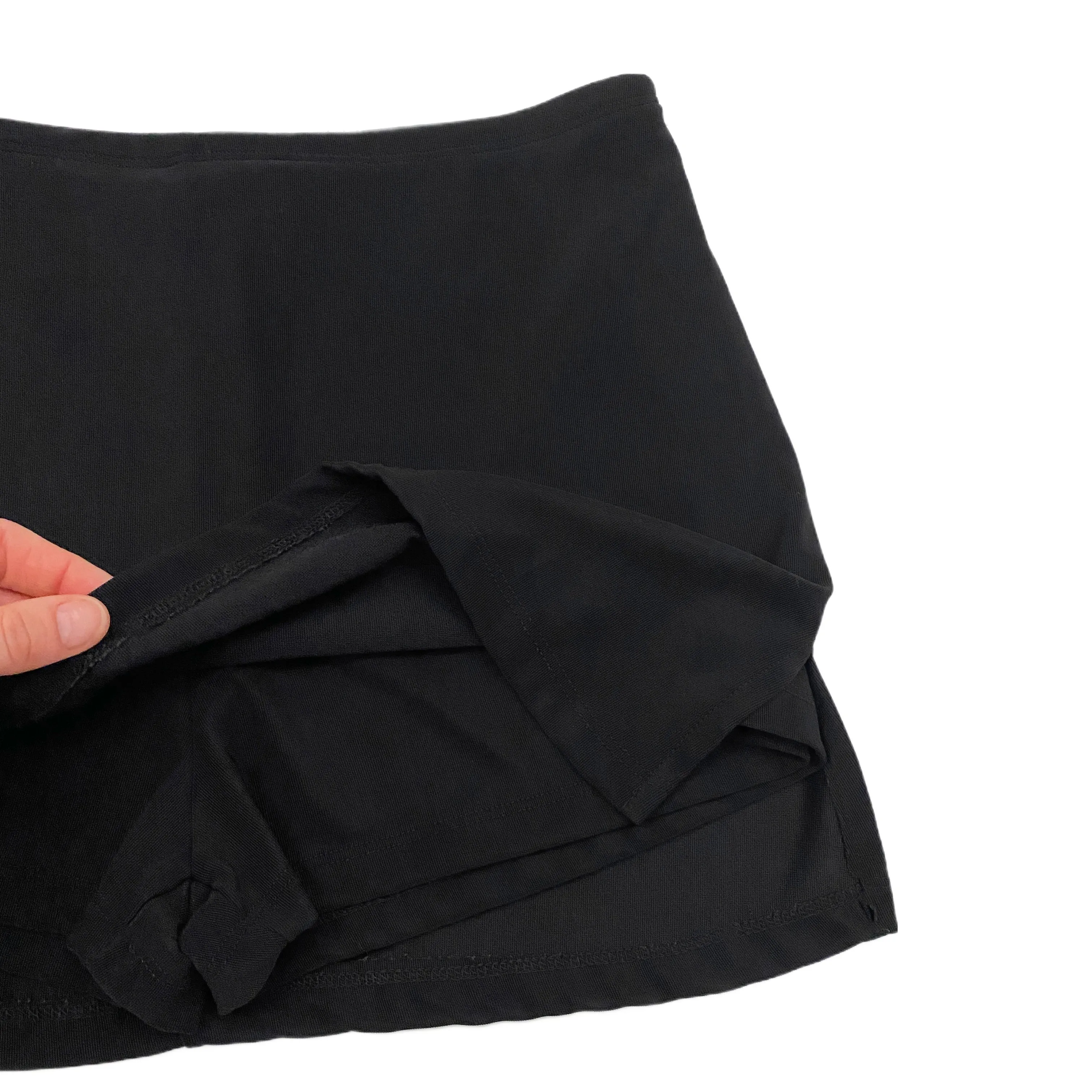 Casual Black Mini Skort (M)