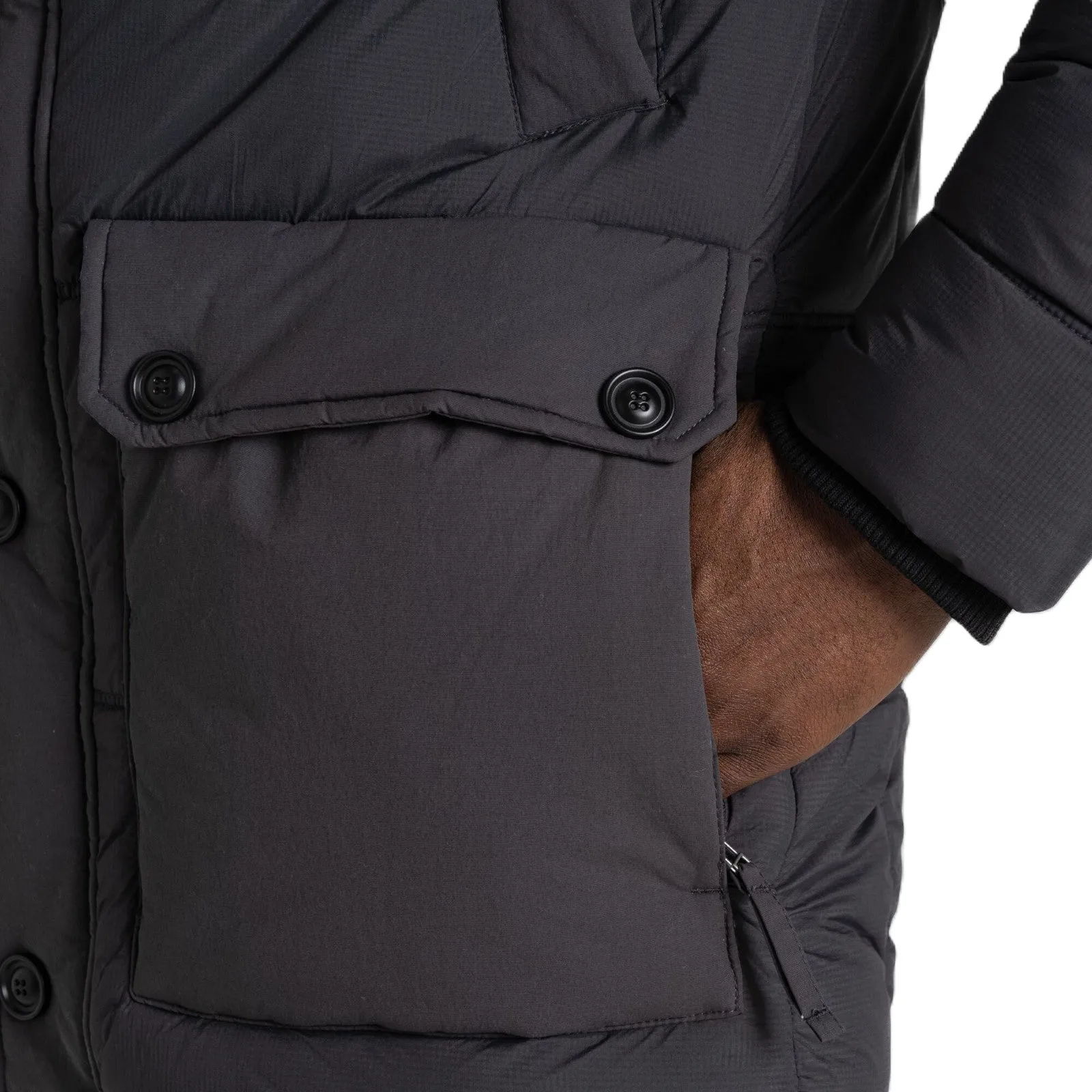 Craghoppers Mens Flynn Insulated Insulated Padded Hooded Jacket
