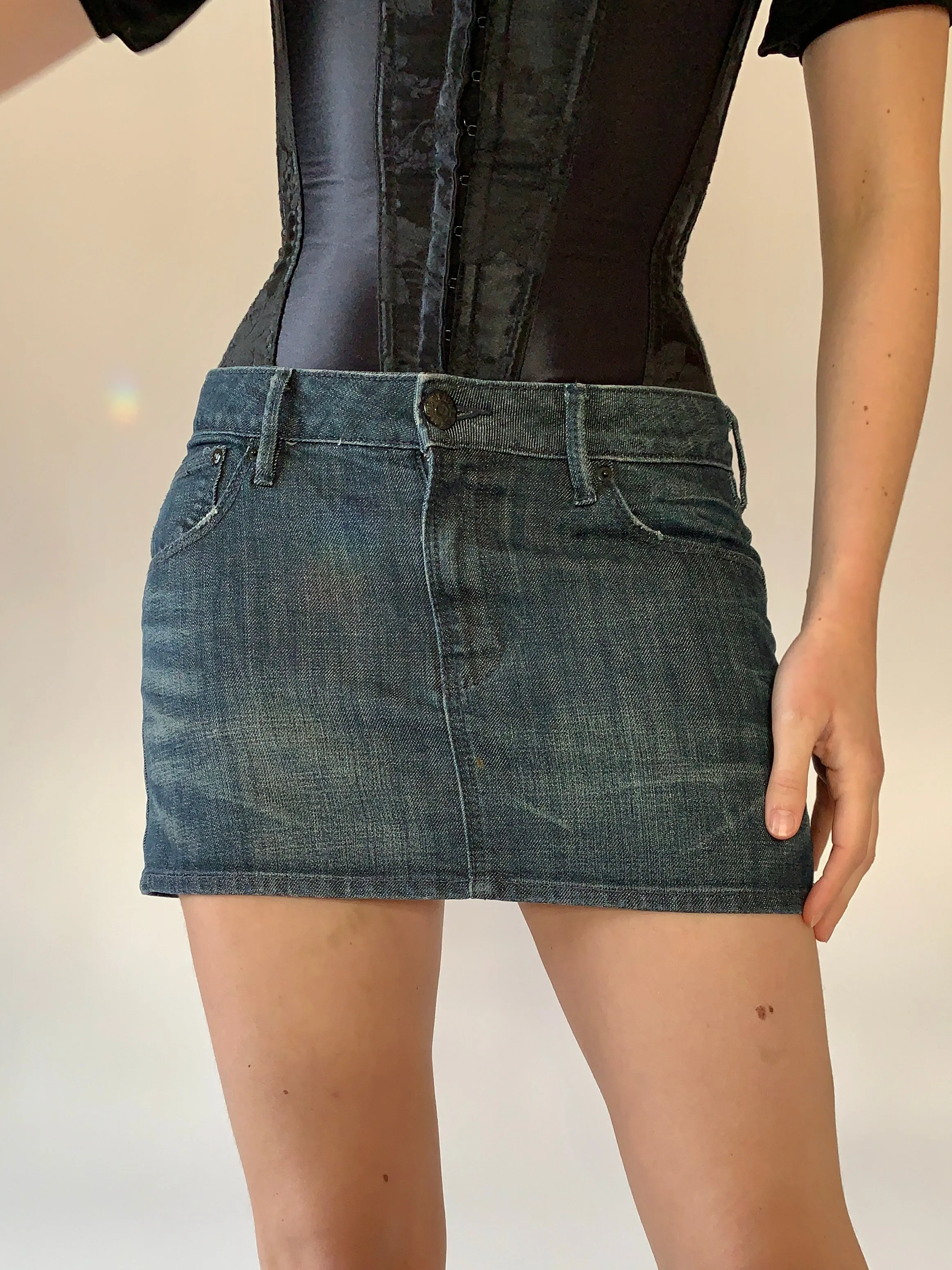Dark Wash Denim Mini - Small