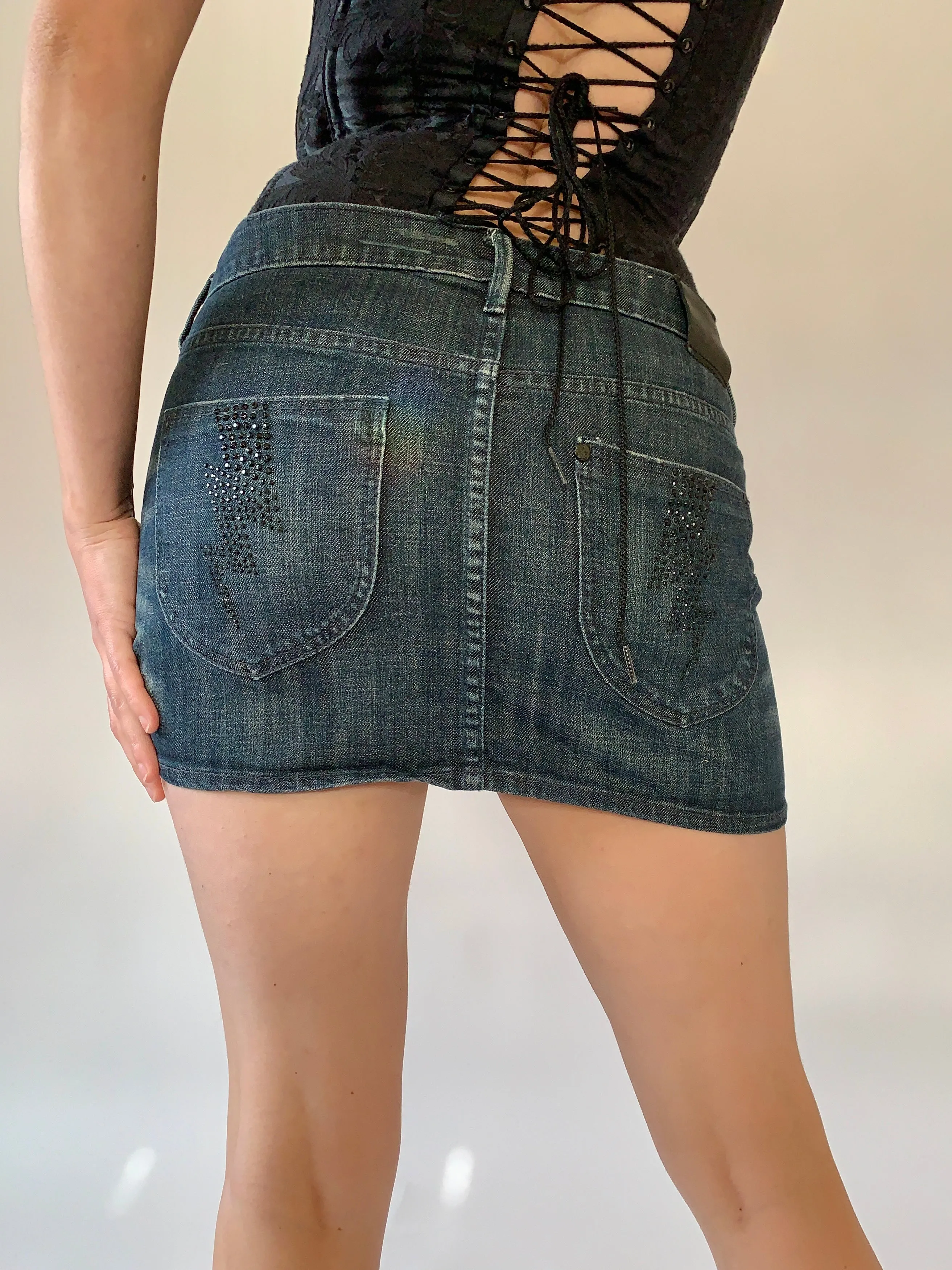 Dark Wash Denim Mini - Small