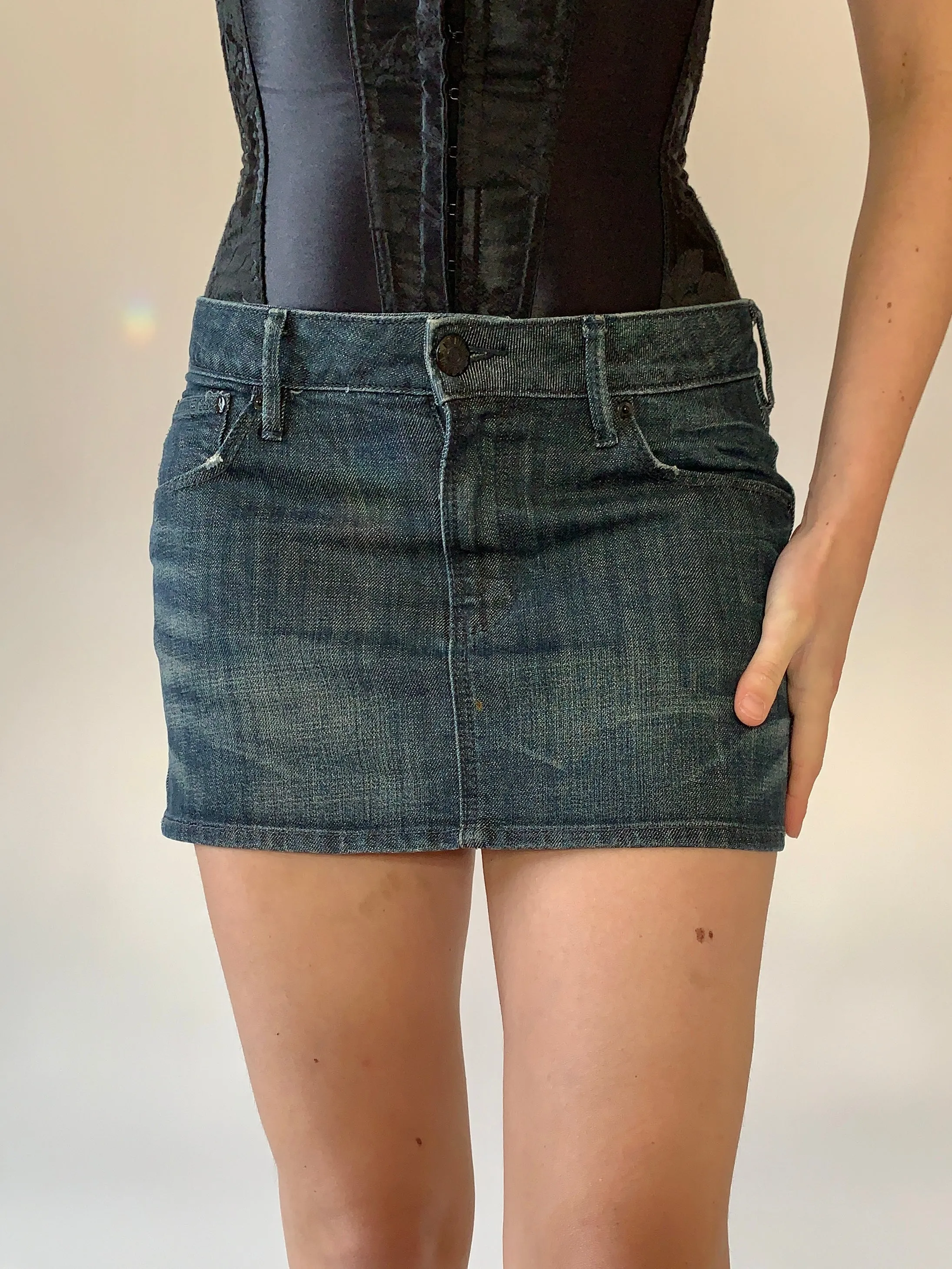 Dark Wash Denim Mini - Small