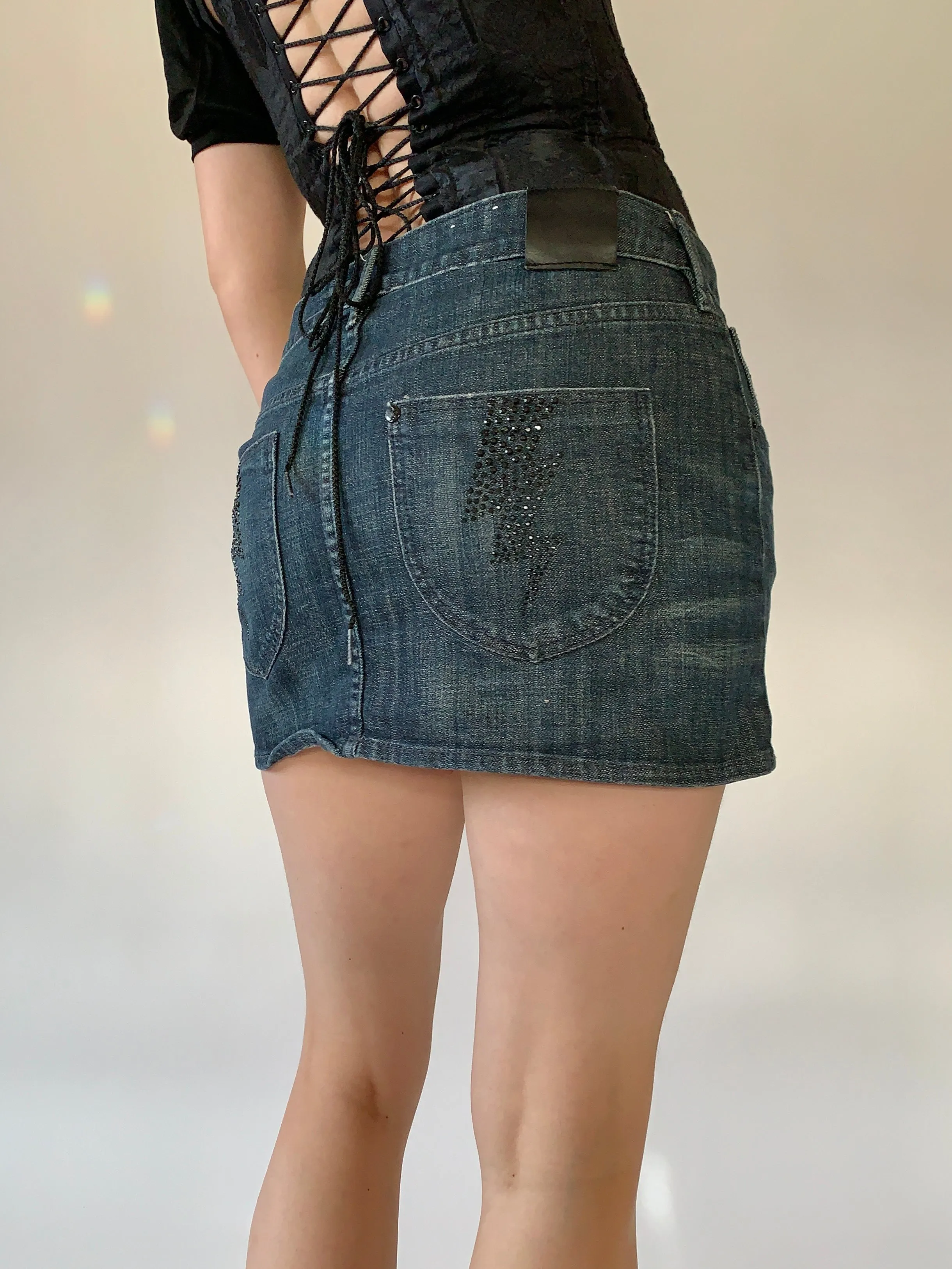 Dark Wash Denim Mini - Small