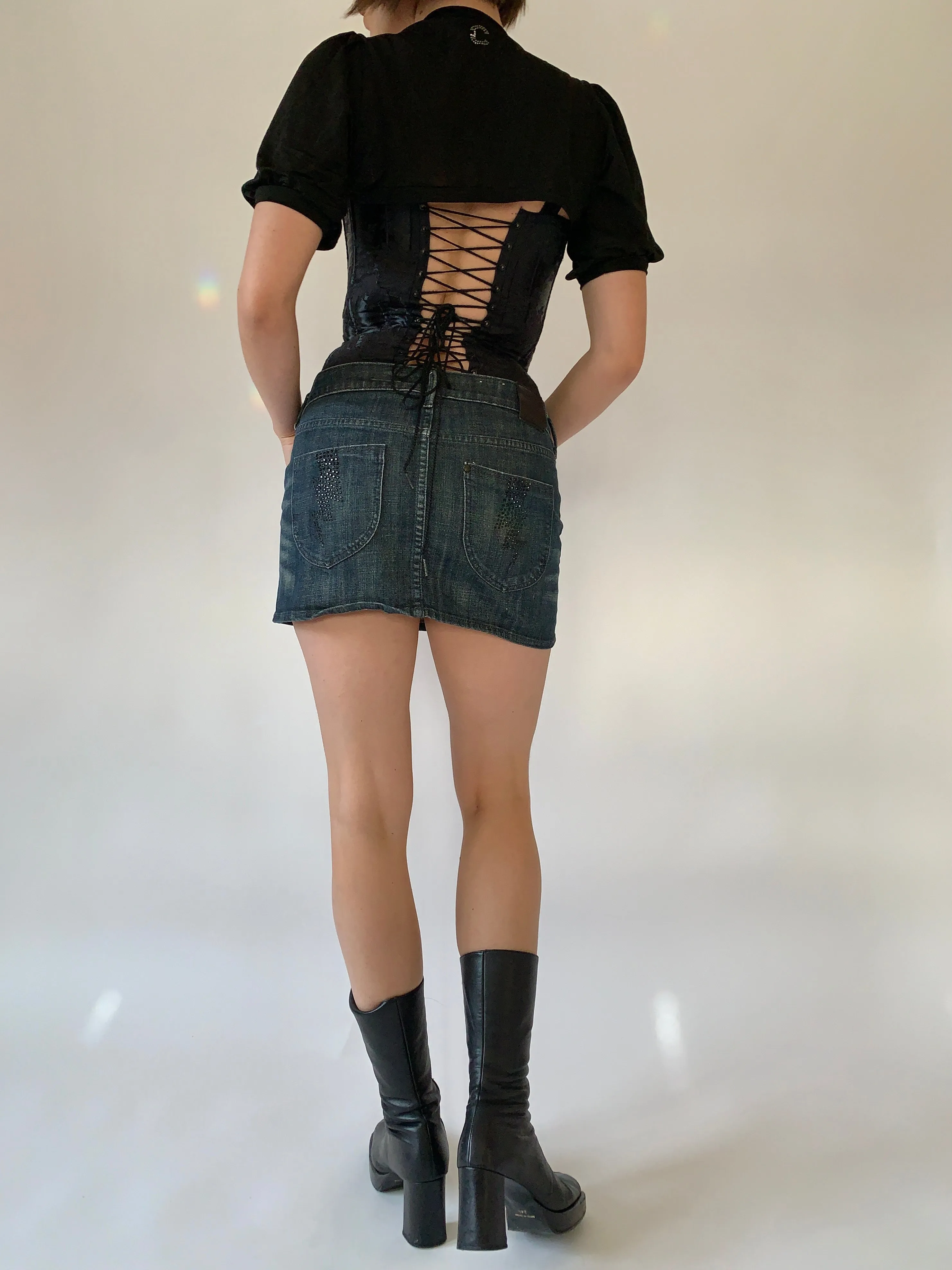 Dark Wash Denim Mini - Small