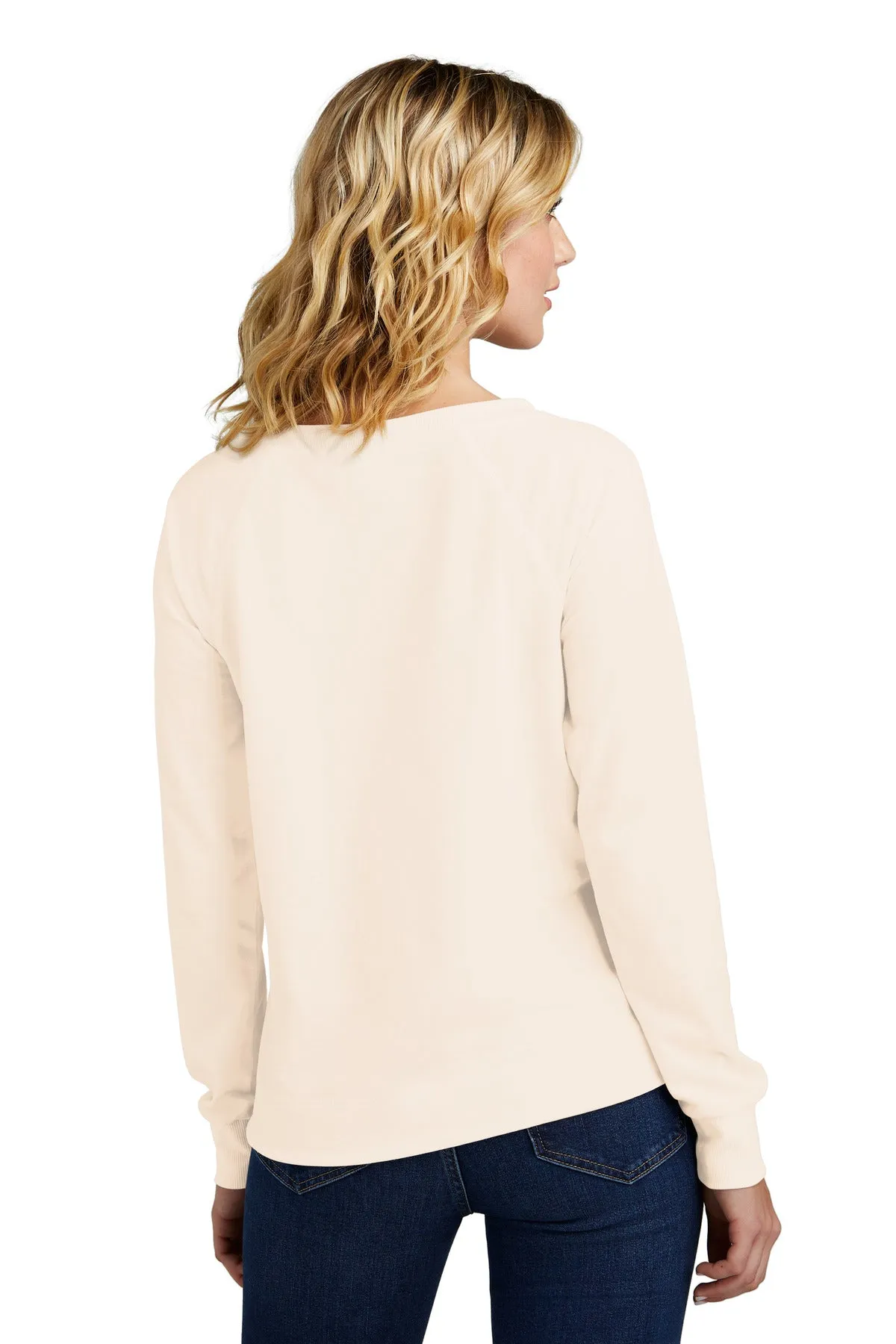District Women's Featherweight French Terry™ Long Sleeve Crewneck DT672