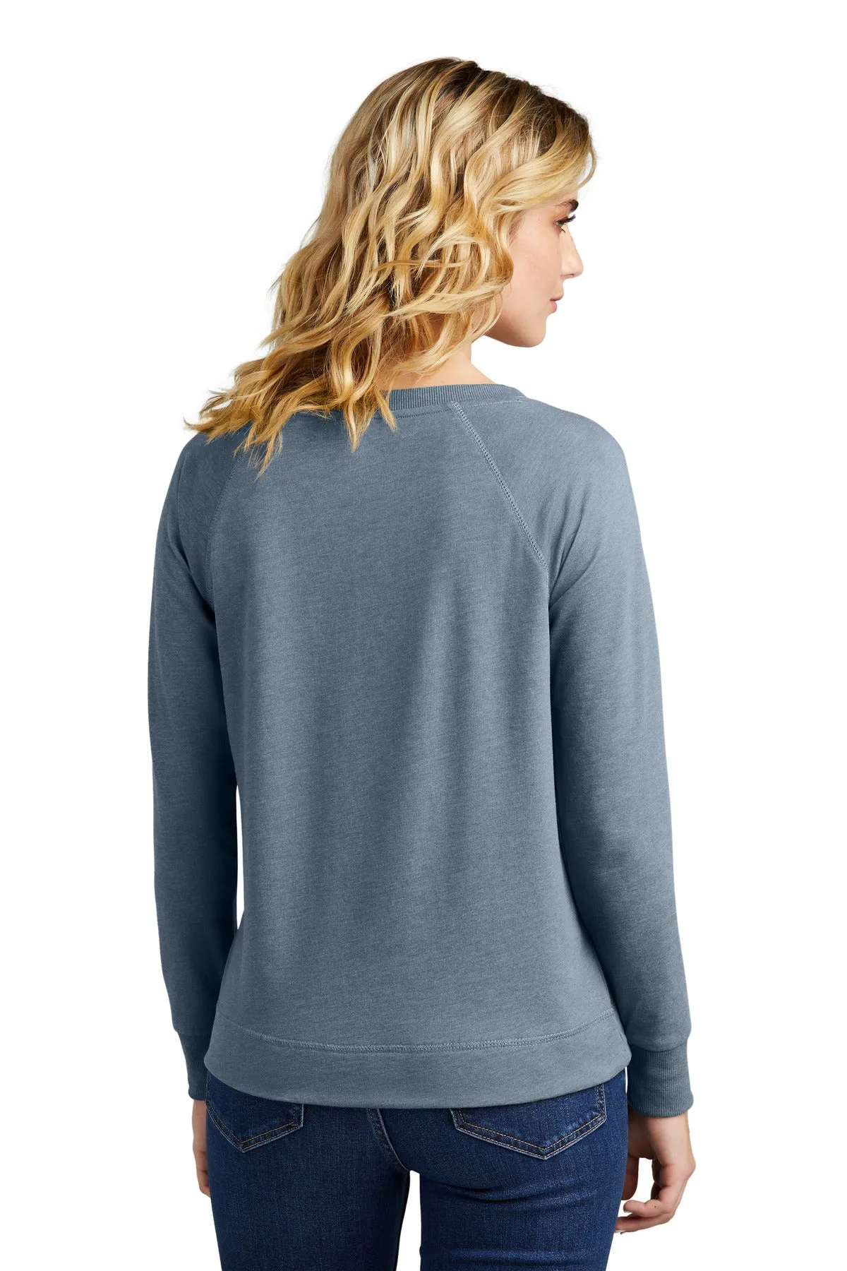 District Women's Featherweight French Terry™ Long Sleeve Crewneck DT672