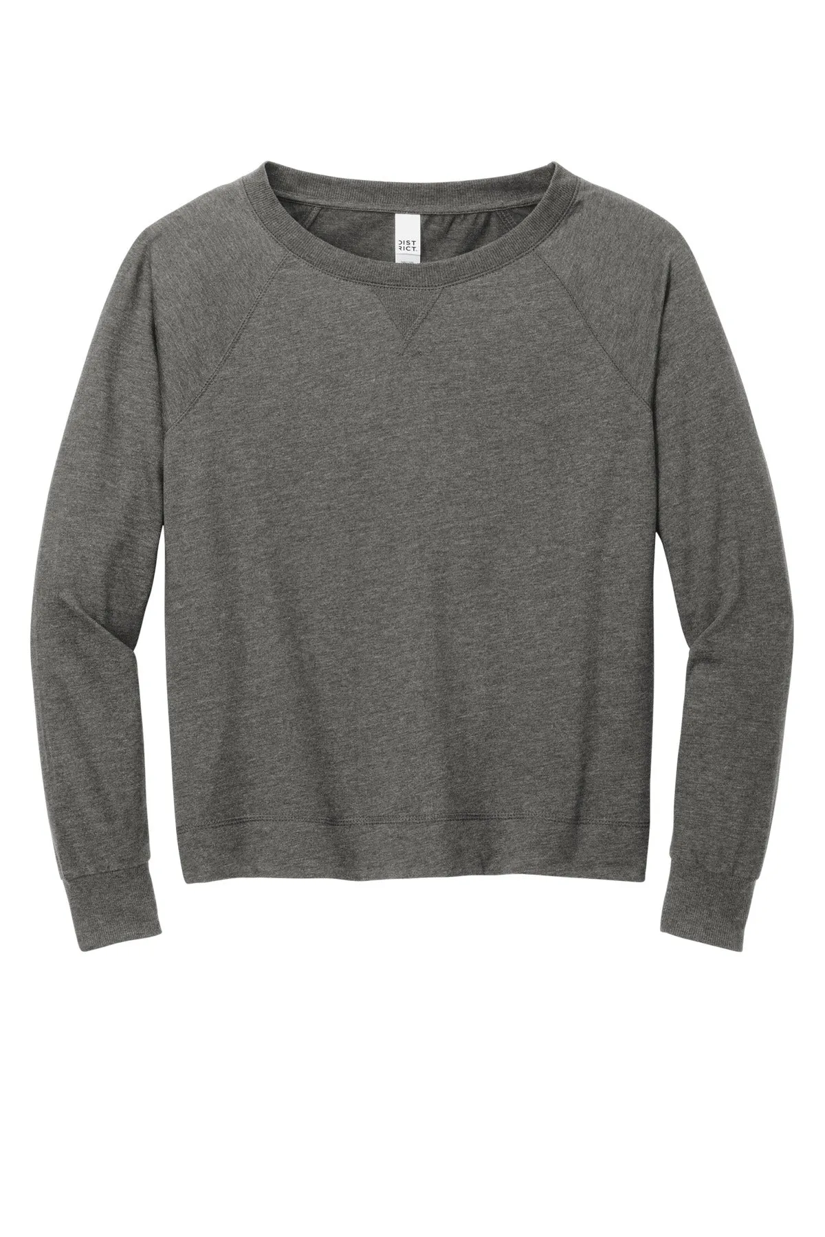 District Women's Featherweight French Terry™ Long Sleeve Crewneck DT672