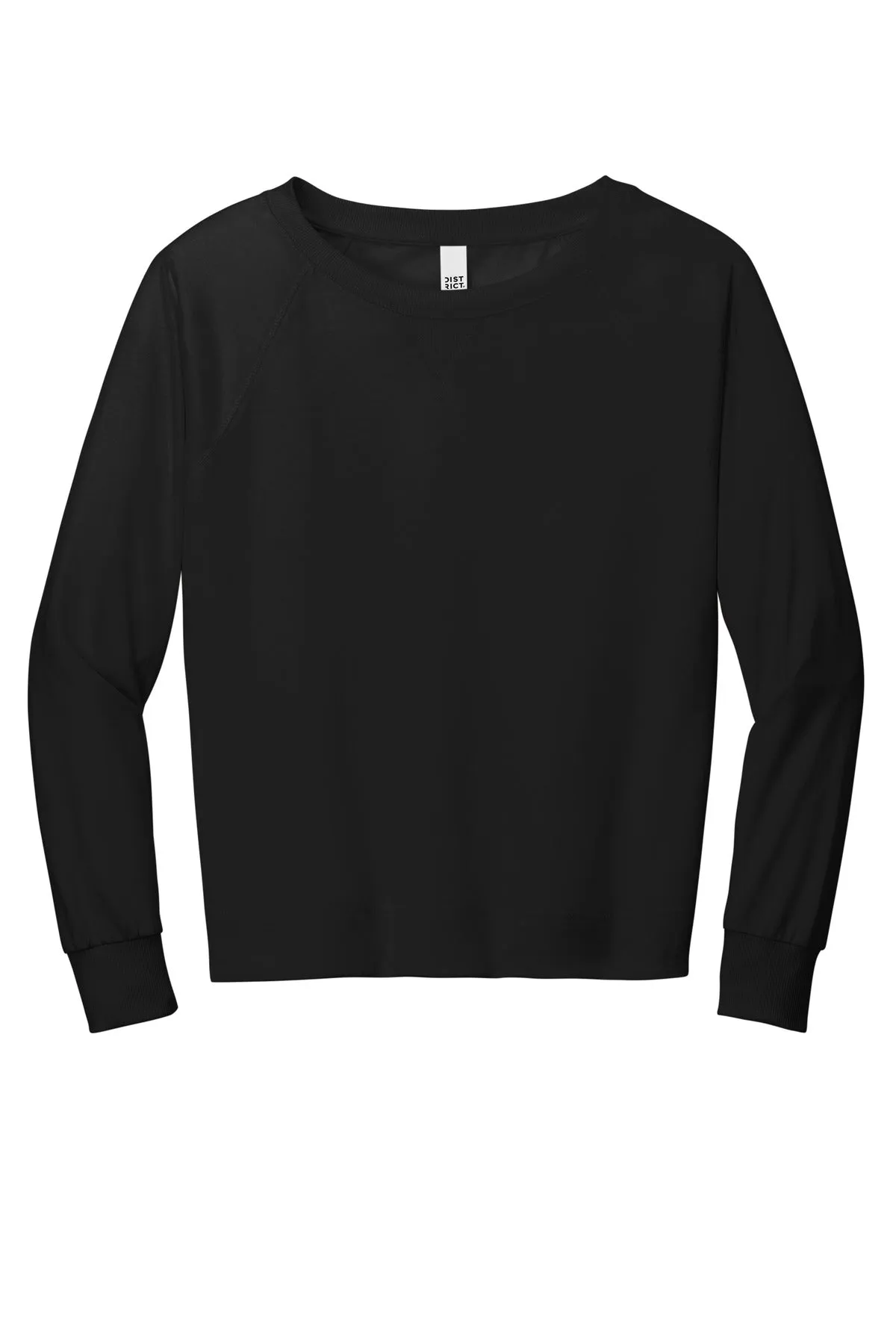 District Women's Featherweight French Terry™ Long Sleeve Crewneck DT672