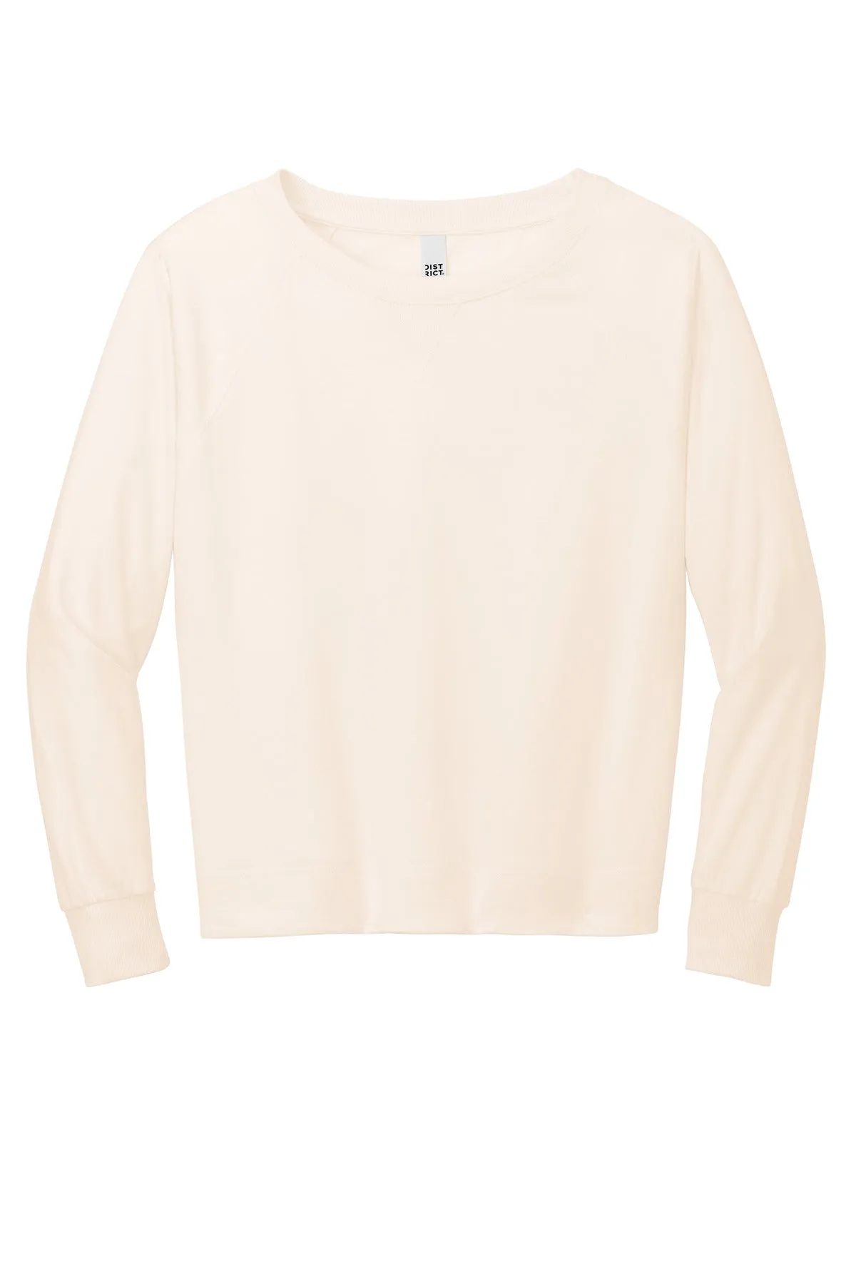 District Women's Featherweight French Terry™ Long Sleeve Crewneck DT672