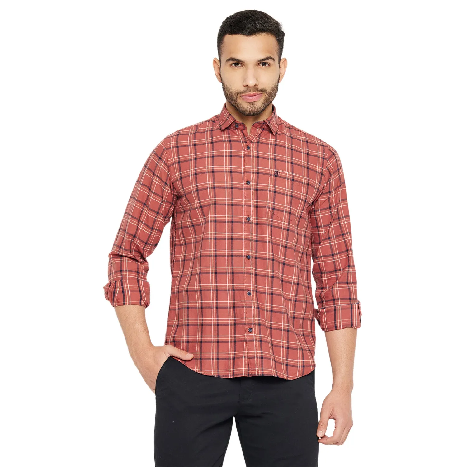Duke Men Stardust Cotton Full Sleeve Shirt (SDO5CKTA)