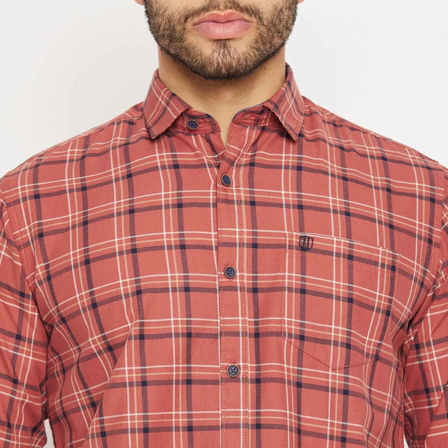 Duke Men Stardust Cotton Full Sleeve Shirt (SDO5CKTA)
