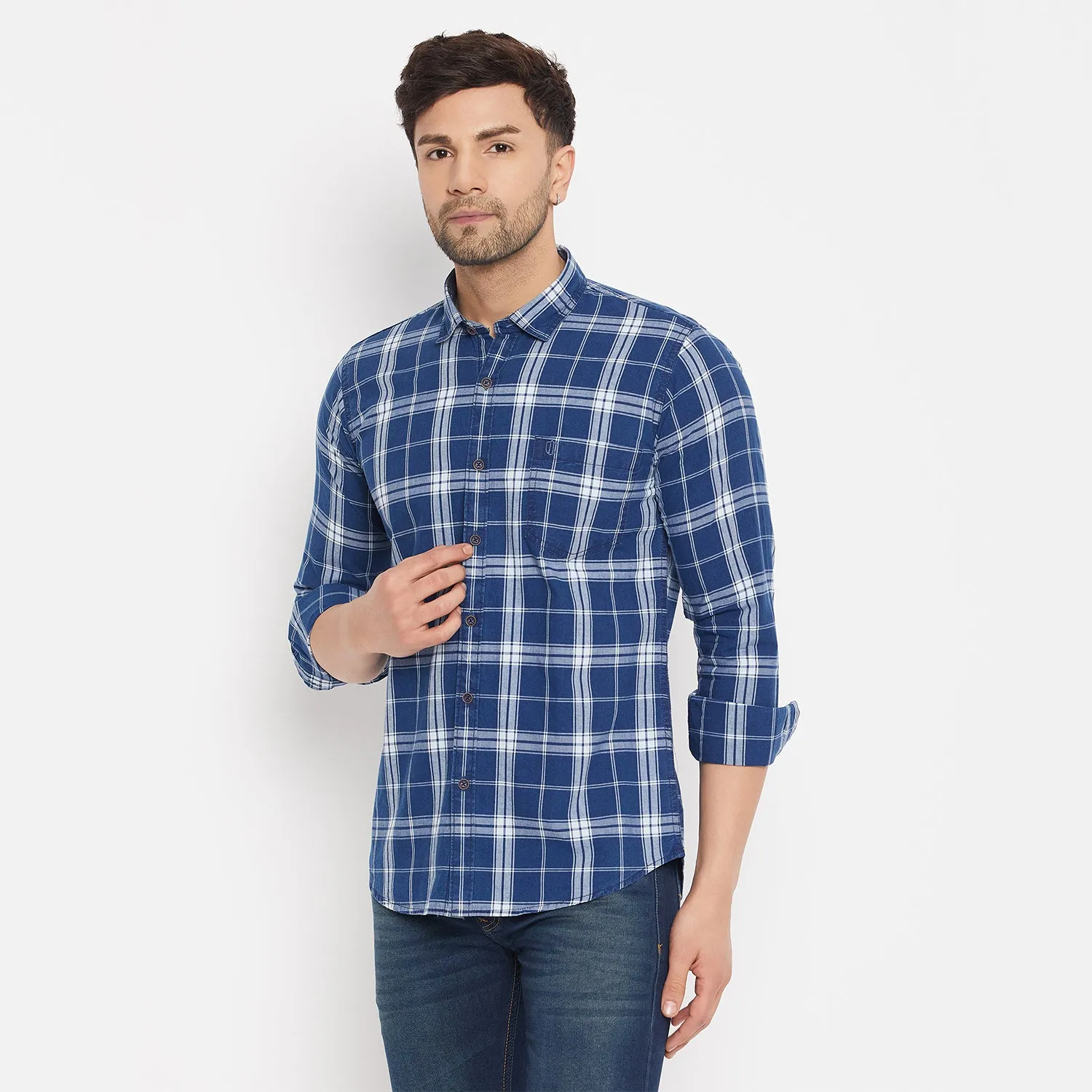 Duke Stardust Men Full Sleeve Cotton Shirt (SDO9CKTI)