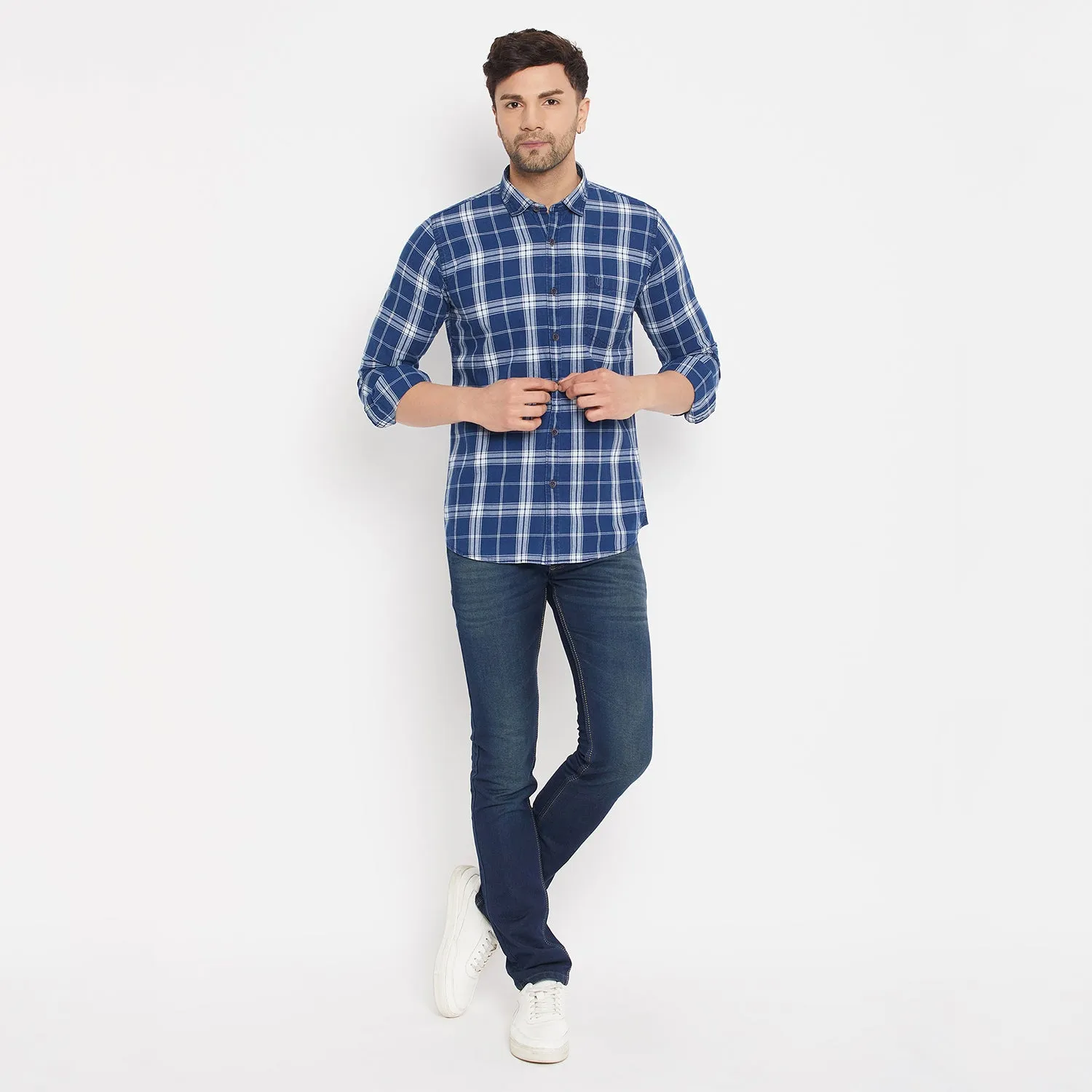 Duke Stardust Men Full Sleeve Cotton Shirt (SDO9CKTI)