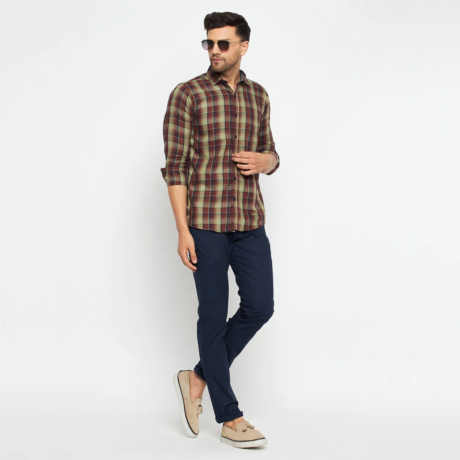 Duke Stardust Men Full Sleeve Cotton Shirts (SDO8CK)