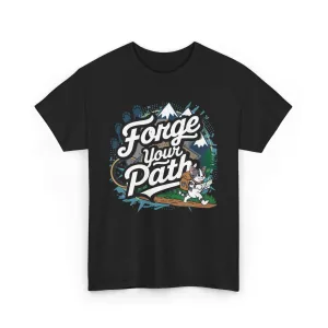 Funny Cat Forge Your Path Travel Vacation Gift Men Kids Women Cotton Funny Cat T-Shirt