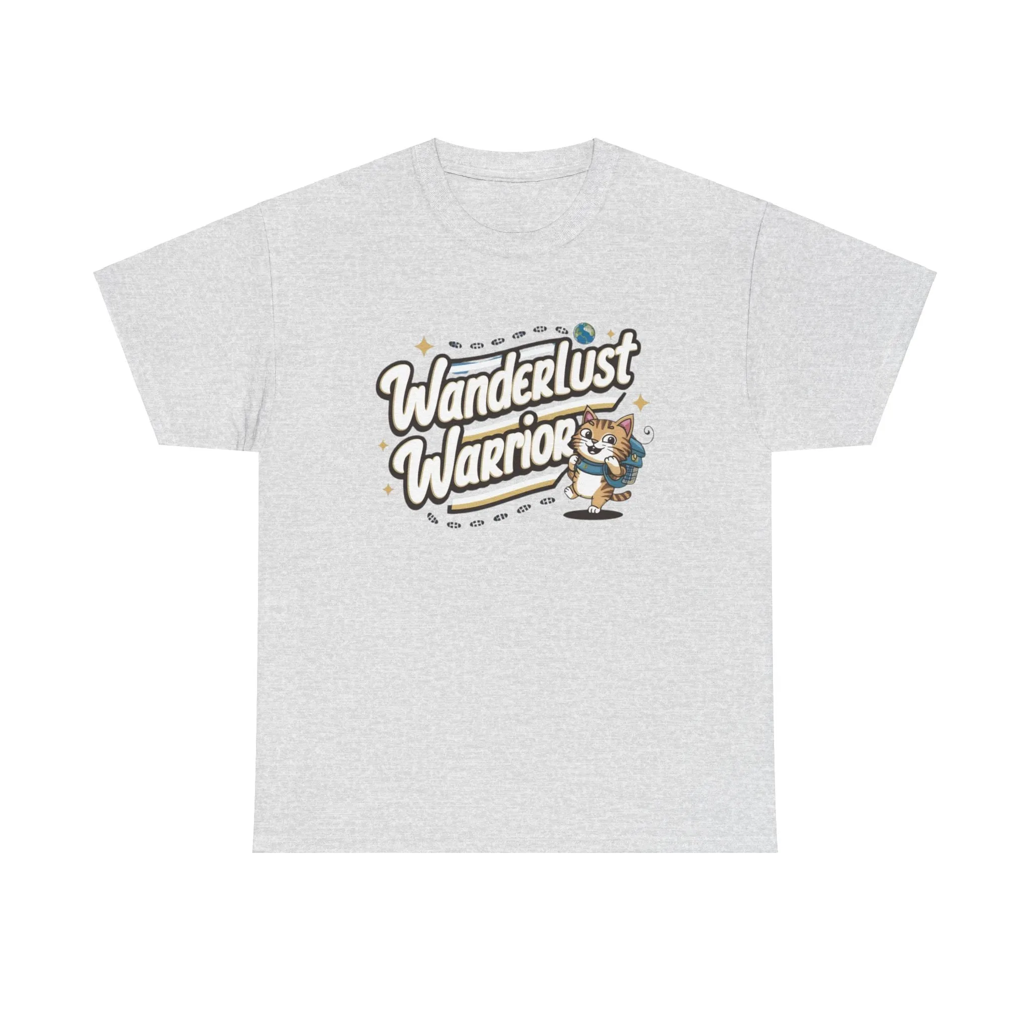 Funny Cat Wanderlust Warriors Travel Vacation Gift Men Kids Women Funny Cat T-Shirt