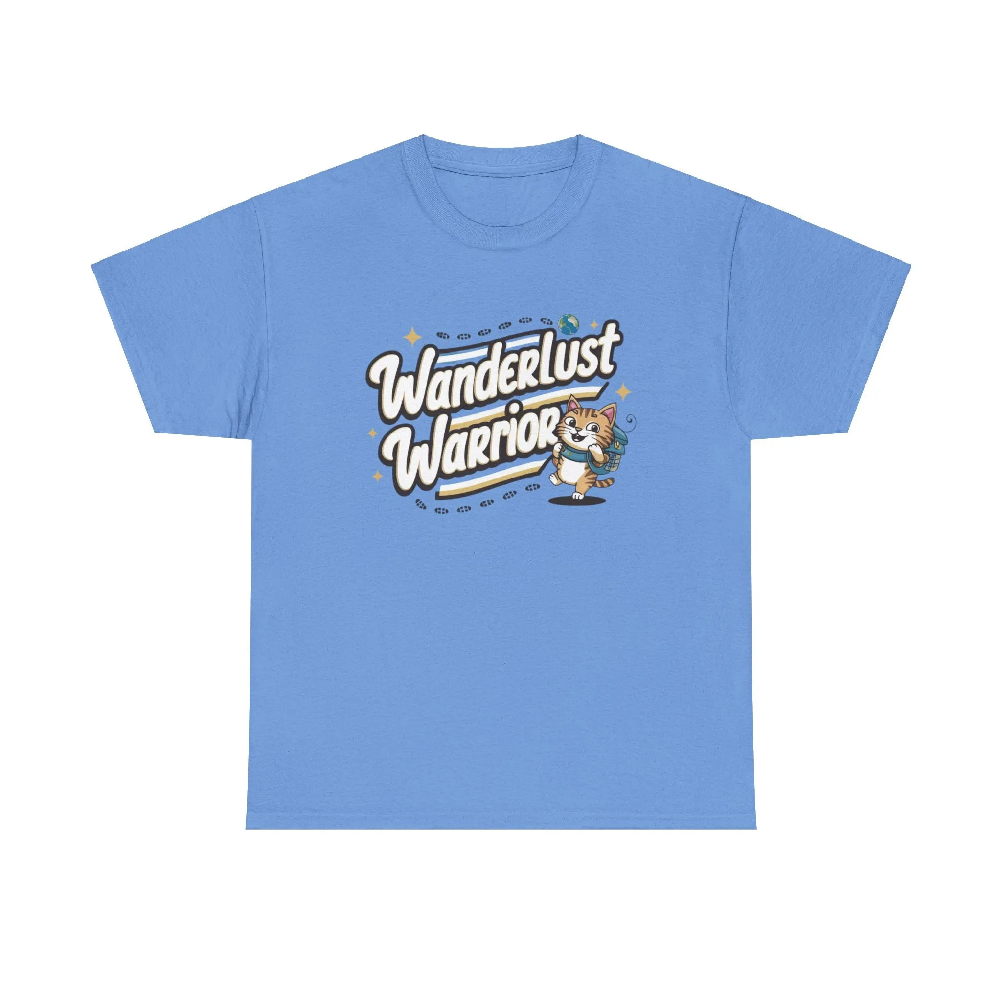 Funny Cat Wanderlust Warriors Travel Vacation Gift Men Kids Women Funny Cat T-Shirt