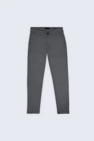 Grey Slim Fit Chino Pants