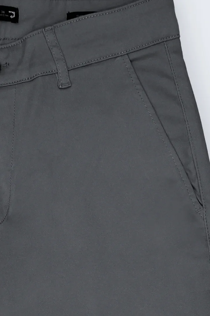 Grey Slim Fit Chino Pants