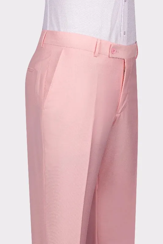 Hale Sophisticated Candy Pink Shawl Lapel Double-Breasted Suit