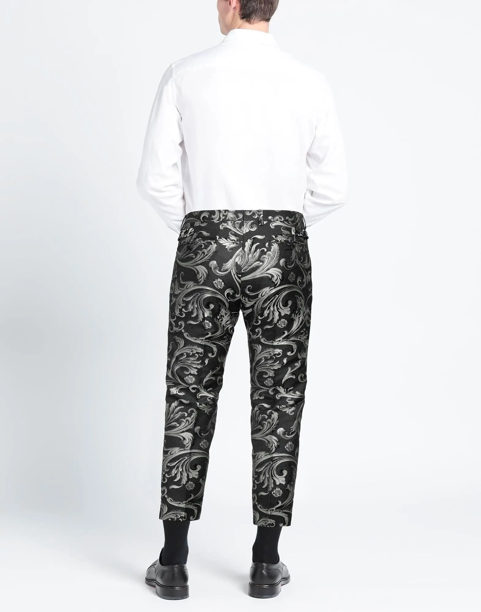 Jacquard Slim-Fit Pants