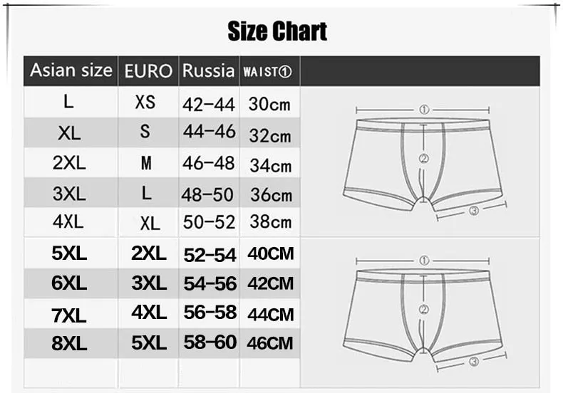 Jinquedai 8XL Plus Banboo Fiber Men Underwear Male boxer  Solid Panties Shorts Men's  Underpants Breathable Intimate Man boxers 4pcs