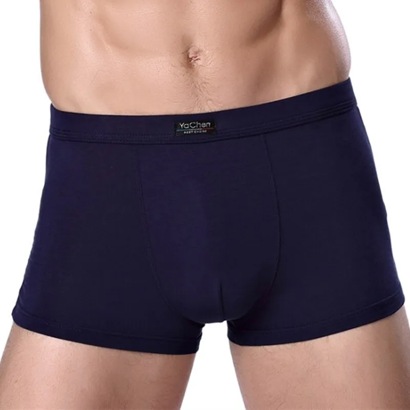 Jinquedai  Brand Clothing Mens Underwear Boxer bamboo fiber Casual Male Men's Short Man Underpants Solid Color 1 piece
