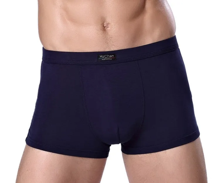 Jinquedai  Brand Clothing Mens Underwear Boxer bamboo fiber Casual Male Men's Short Man Underpants Solid Color 1 piece