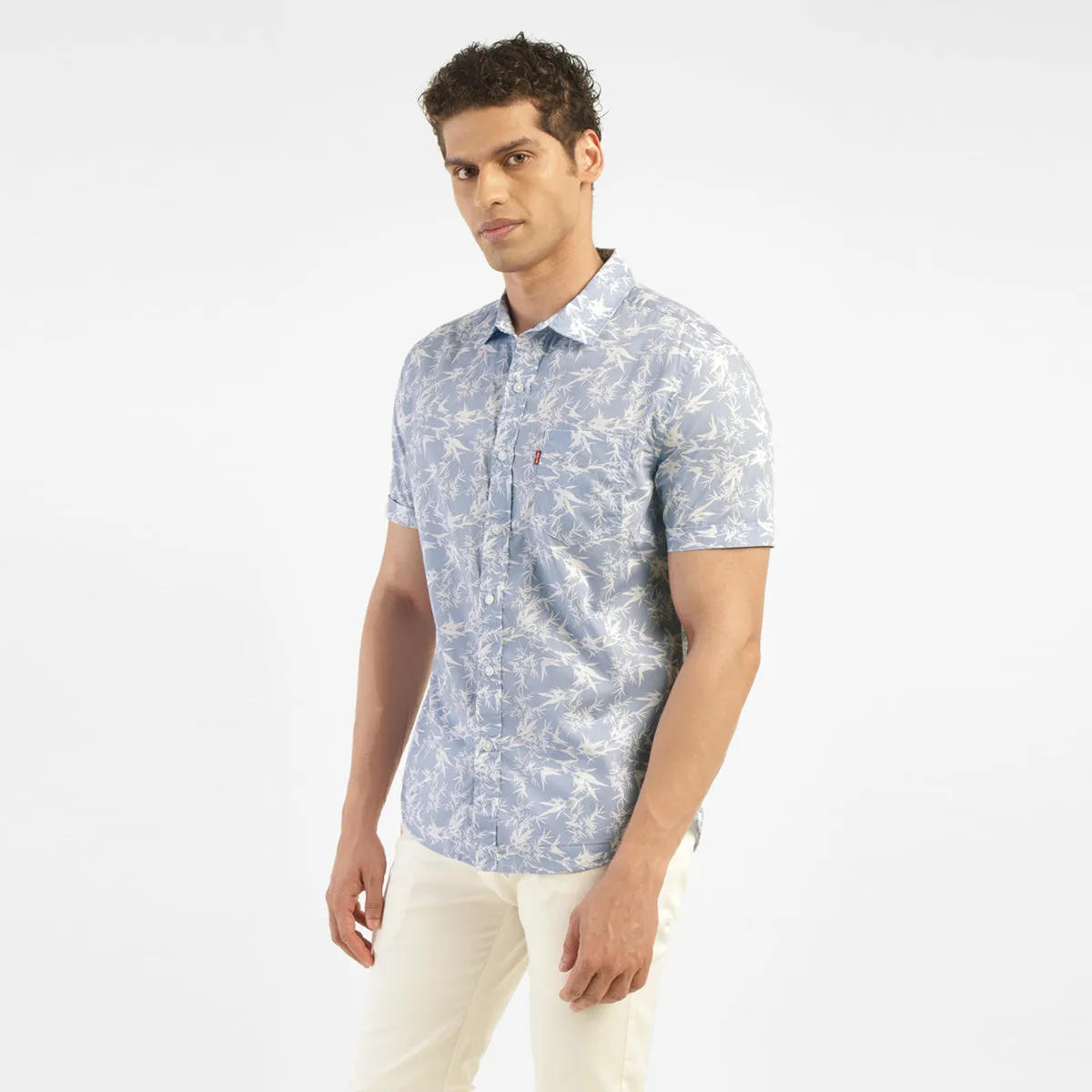 Men's All Over Printed Slim Fit Shirt