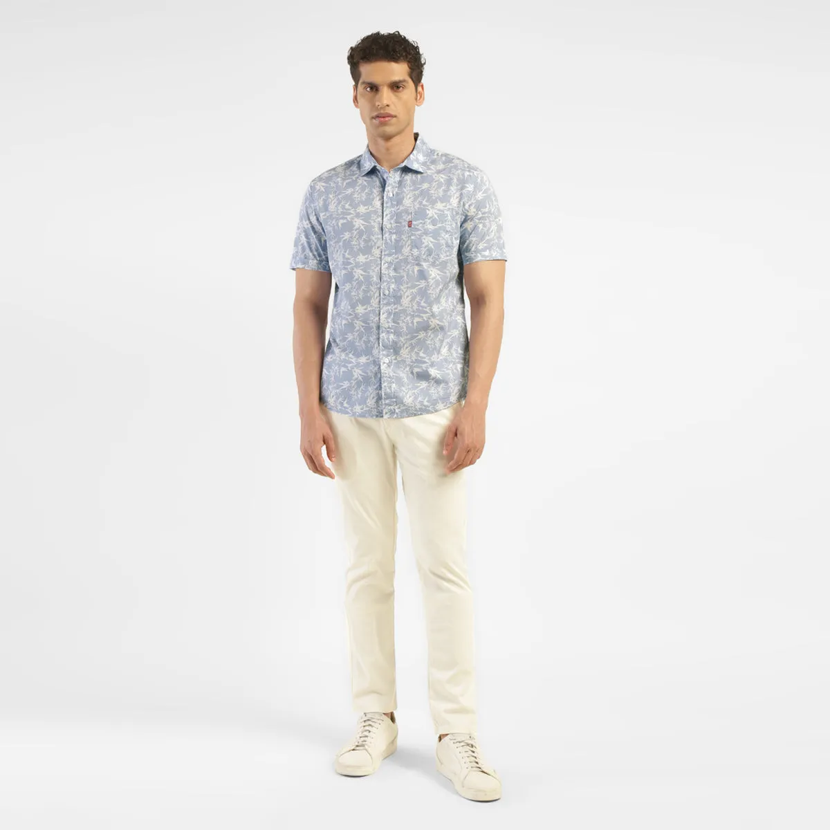 Men's All Over Printed Slim Fit Shirt