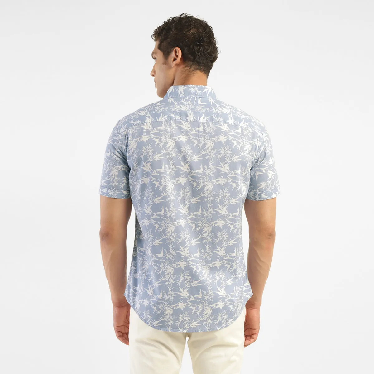 Men's All Over Printed Slim Fit Shirt