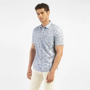 Men's All Over Printed Slim Fit Shirt