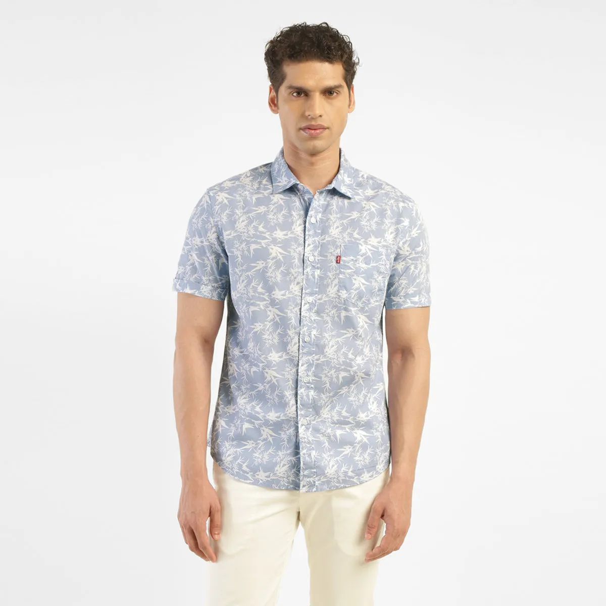 Men's All Over Printed Slim Fit Shirt