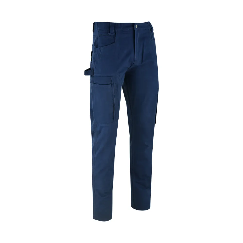 MS9 K1 Navy Mens Slim Fit Stretch Pants Trousers