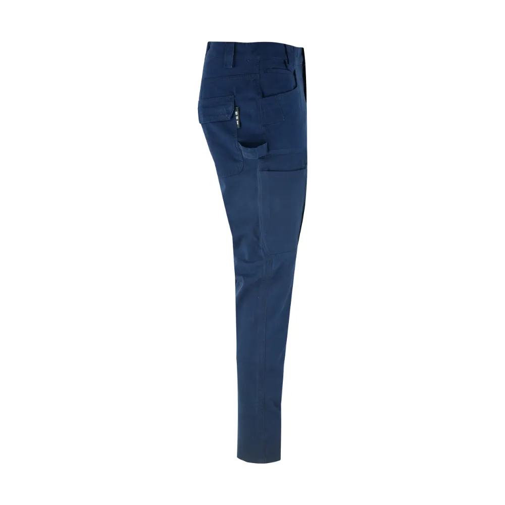 MS9 K1 Navy Mens Slim Fit Stretch Pants Trousers