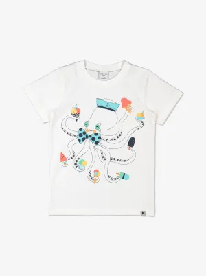 Octopus Print Kids T-Shirt