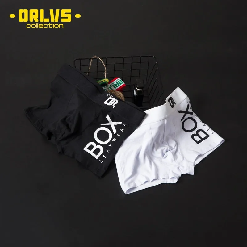 ORLVS Mesh MIke Fiber Cotton Boxershorts Men Comforable Panties Set Gay Sexy Underwear Man Boxer 9Color Free ShippingM/L/XL/XXL