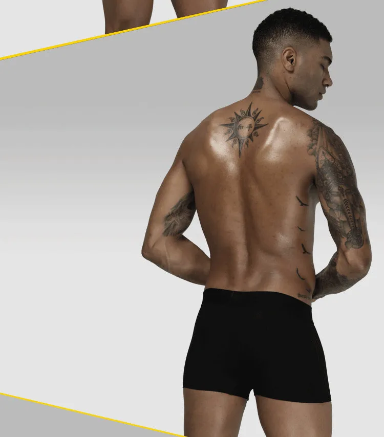 ORLVS Mesh MIke Fiber Cotton Boxershorts Men Comforable Panties Set Gay Sexy Underwear Man Boxer 9Color Free ShippingM/L/XL/XXL