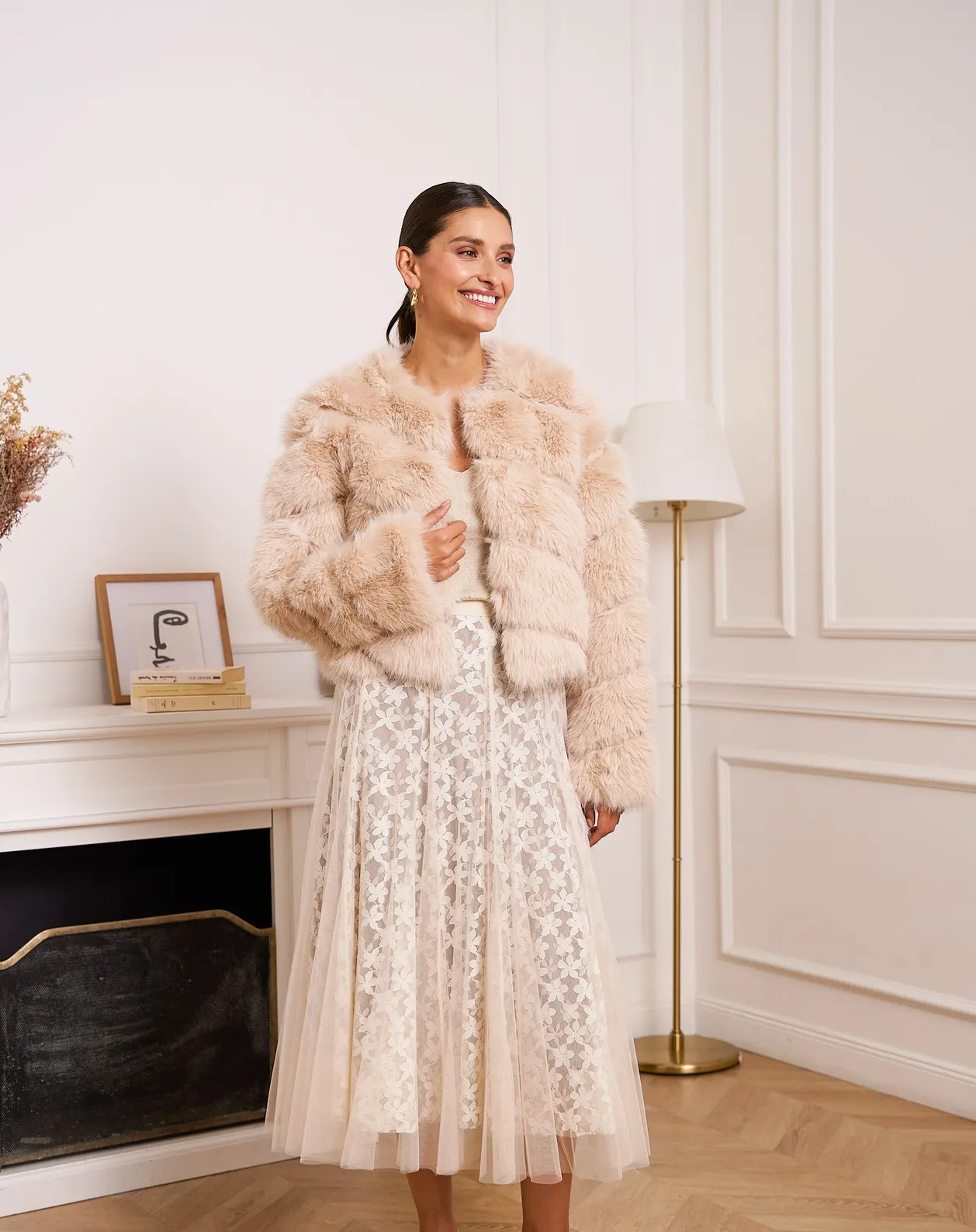 Paula Short Faux Fur Jacket