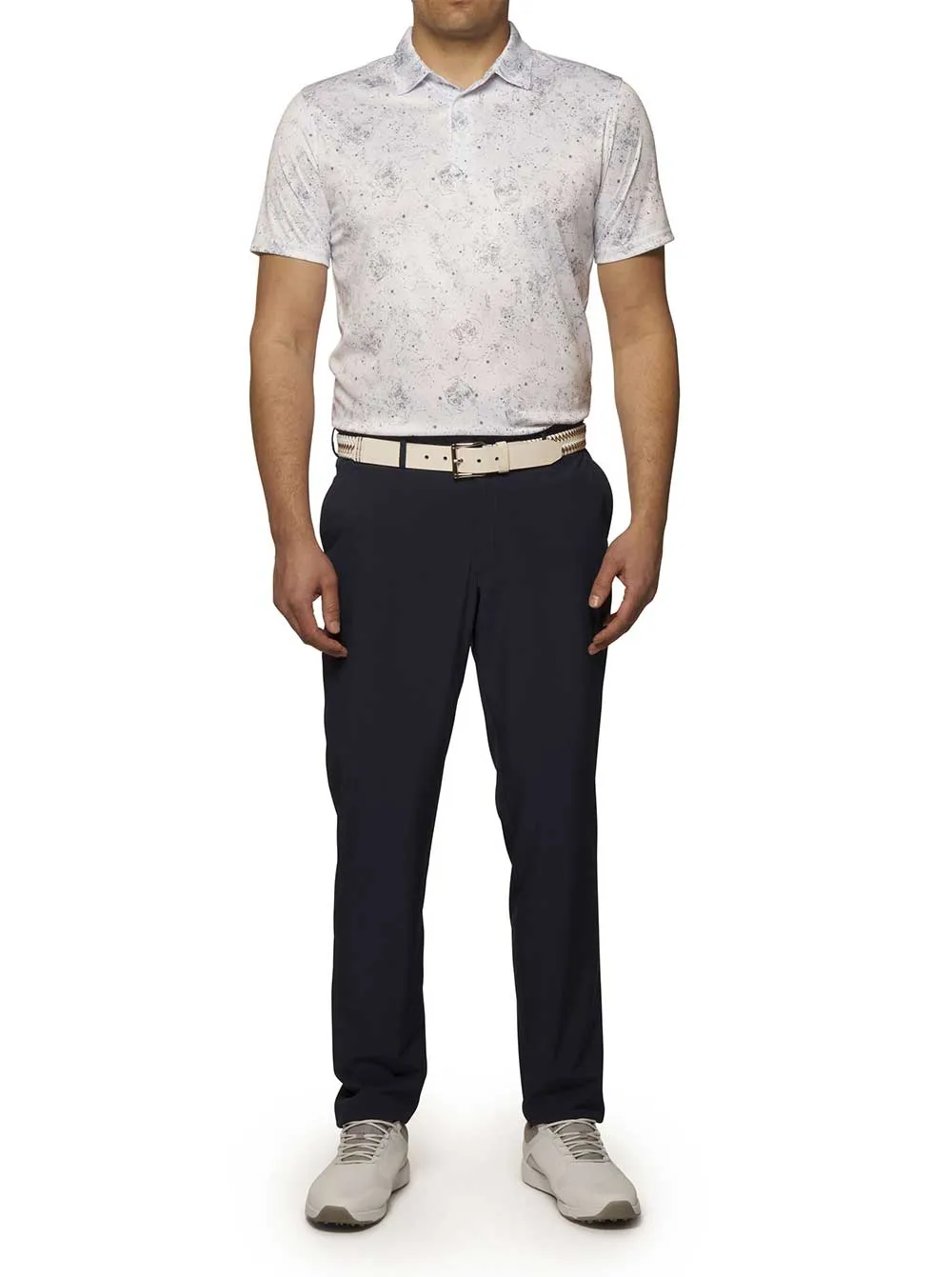 Robert Graham Constellation Performance Classic Fit Polo Shirt - White