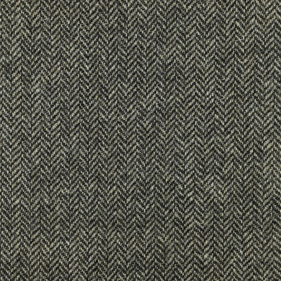Shetland Natural Grey Herringbone Tweed